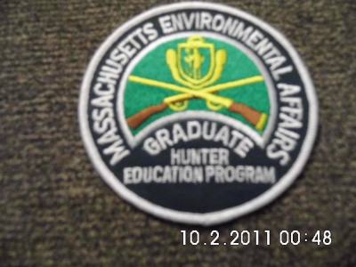 Massachusetts Environmental Affairs  graduate Hunter Education P